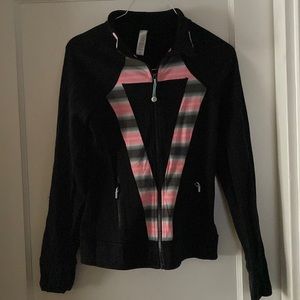 Ivivva by Lululemon Black and Pink Define Jacket SIZE 14